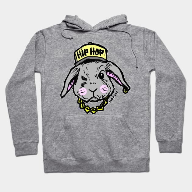 Easter Hip Hop Bunny Rabbit Tee Hoodie by sketchnkustom